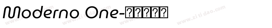 Moderno One字体转换